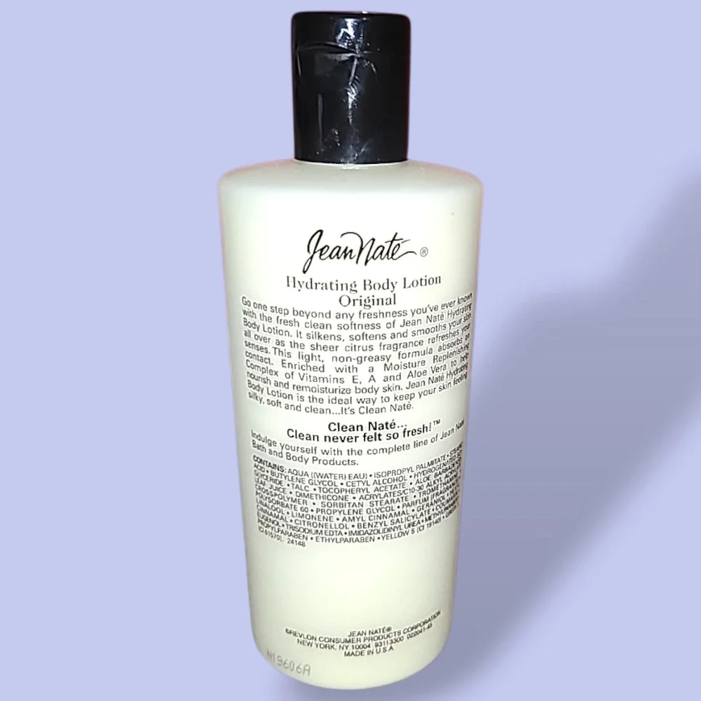 Vintage Jean Nate Hydrating Body Lotion 8 oz Original NOS Revlon USA